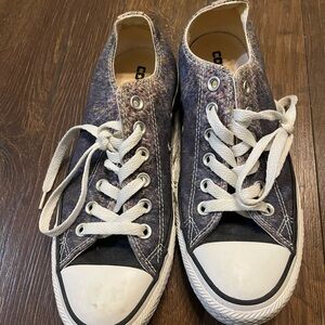 Converse Low Top Canvas Sneakers in Blue Colors